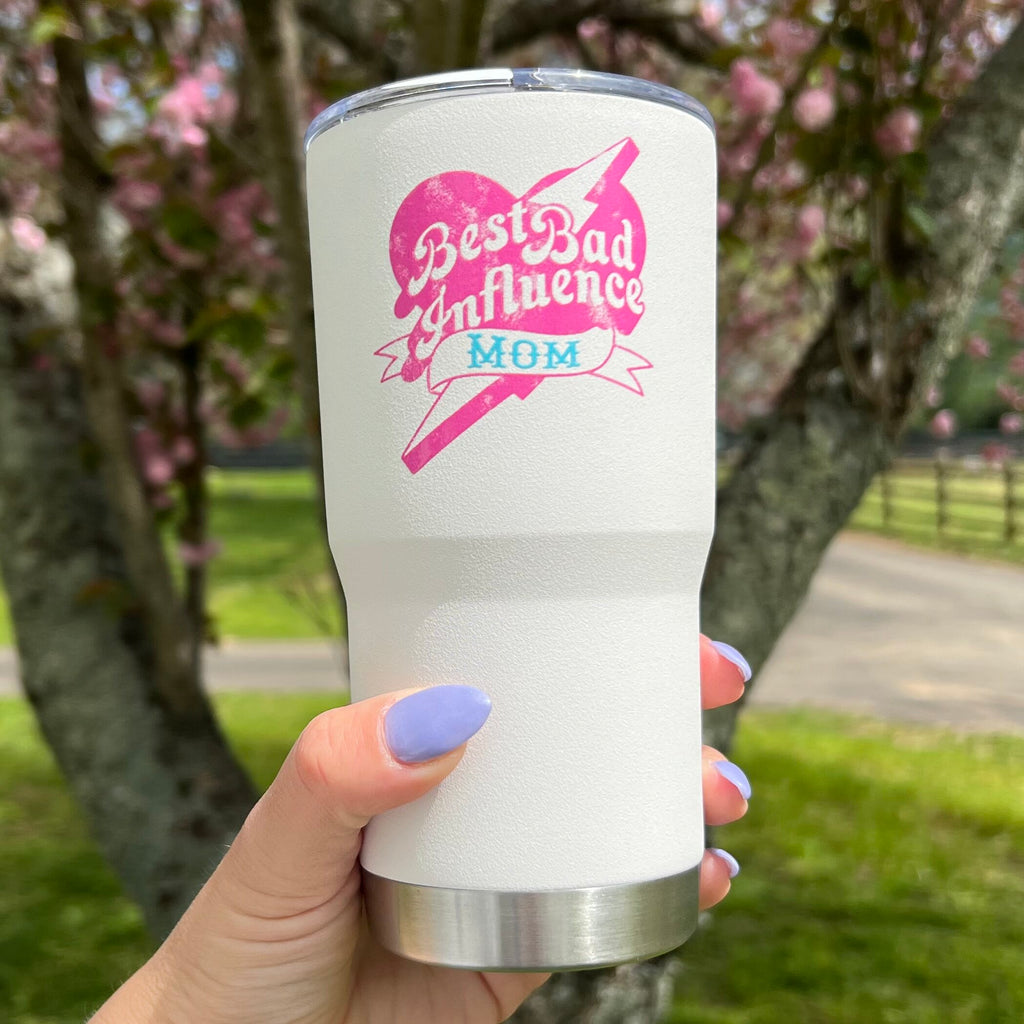 Fueled by Caffeine and Chaos 24oz Iced Coffee Cup Tumbler – Mom Life Must  Haves